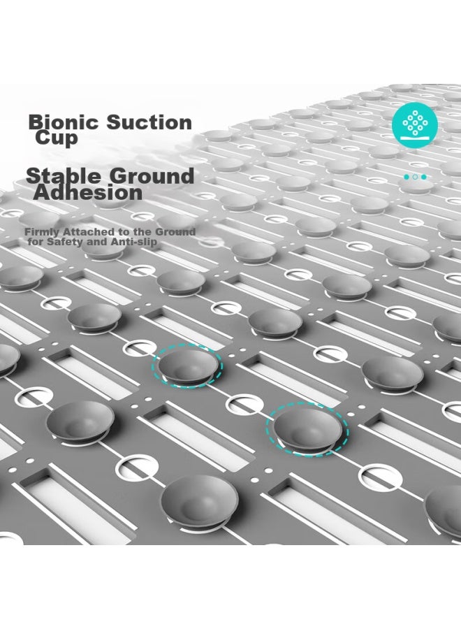 Dajiang Bathroom Non-slip Mat, Shower Mat, Elderly Bathing Anti-fall Floor Mat, Bathroom Non-slip Mat, 40x90cm - Image 4