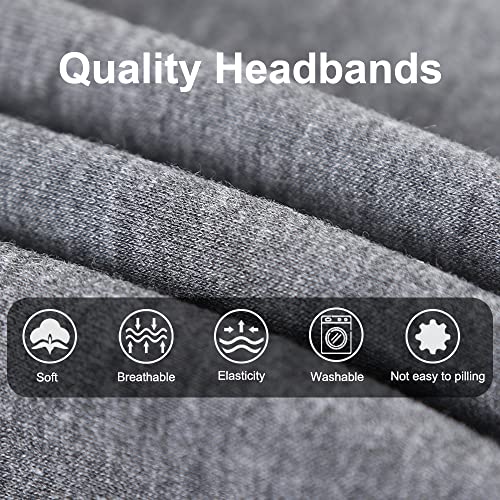 XTREND 4 Packs Wide Headband Fashion Headscarf Bohemian Style Elastic Knotted Non-slip Headbands Suitable For Black Women Outdoor Yoga Sports Printed Hair Accessories - Image 4