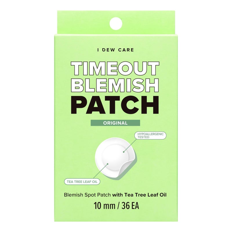I DEW CARE Hydrocolloid Acne Pimple Patch - Timeout Blemish Original | Korean Zit Dark Spot Patches for Face and Skin, Pus absorbing with Tea Tree Oil, Trouble Treatment, 36 Count - Image 1