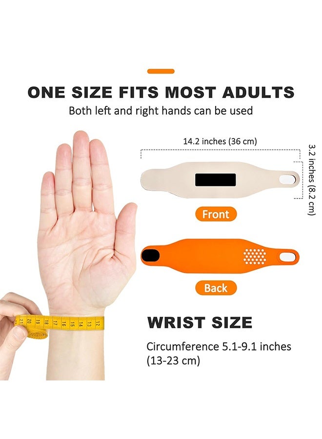 إم إكس إن قطعتان من دعامة المعصم الرفيعة للغاية مع نقاط مرتفعة لنفق الرسغ، لفافة معصم مرنة، دعم المعصم لنفق الرسغ، والتهاب الأوتار، وتخفيف الألم - Image 2