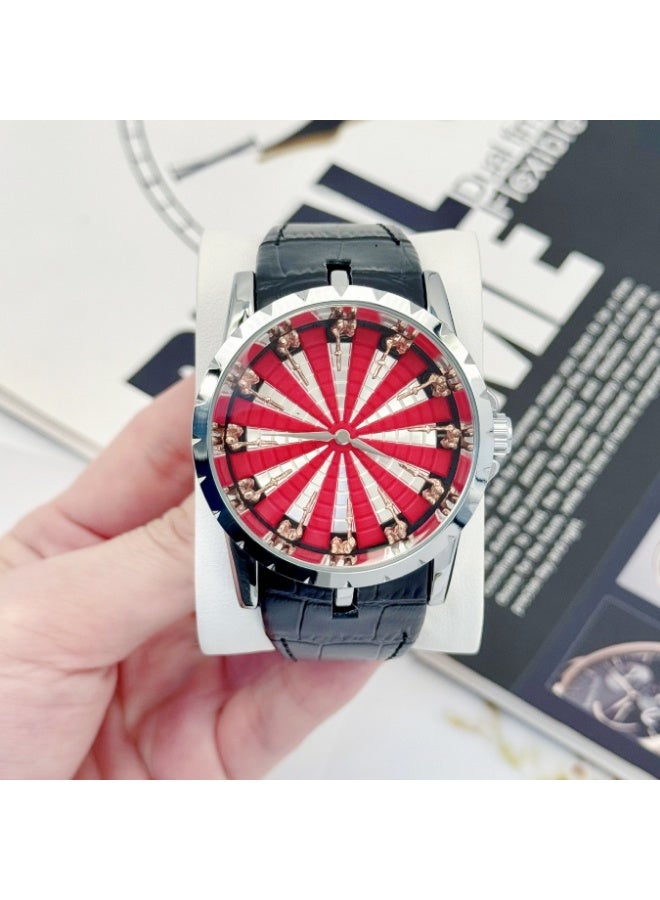 FENSIR Twelve Round Table Knight Watch Valentine's Day Gift for Boyfriend, Personalized Trendy Men's Quartz Watch - Image 1