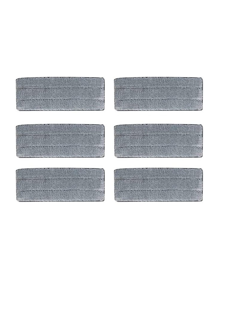 Spaceshoop Flat Mop Pads Washable Microfiber, Dry and Wet Mop Refills for Floor 6pcs - Image 2