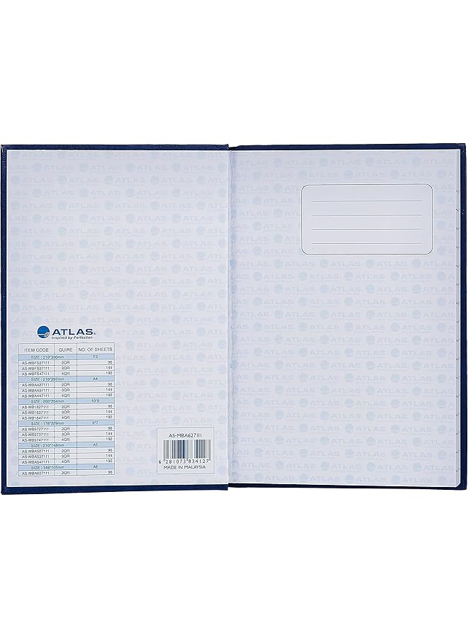 ATLAS Manuscript Bk A6 70Gsm 2Qr Blue - Image 3