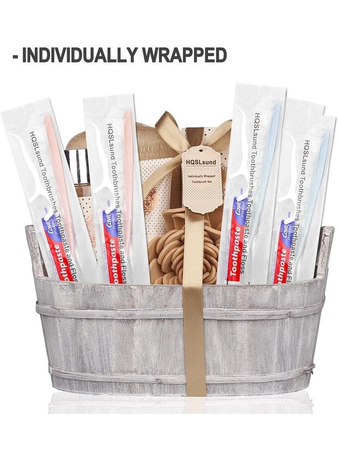 اتش كيو اس ال سوند مجموعة فرشاة أسنان HQSLsund للاستخدام مرة واحدة، 30 فرشاة، مع خيط تنظيف ومعجون أسنان، مغلفة بشكل فردي، لونين، فرشاة أسنان للاستخدام مرة واحدة، معجون أسنان 10 غرام، خيط تنظيف، مجموعة فرشاة أسنان بكميات كبيرة للمشردين، Airbnb، الفنادق - Image 4