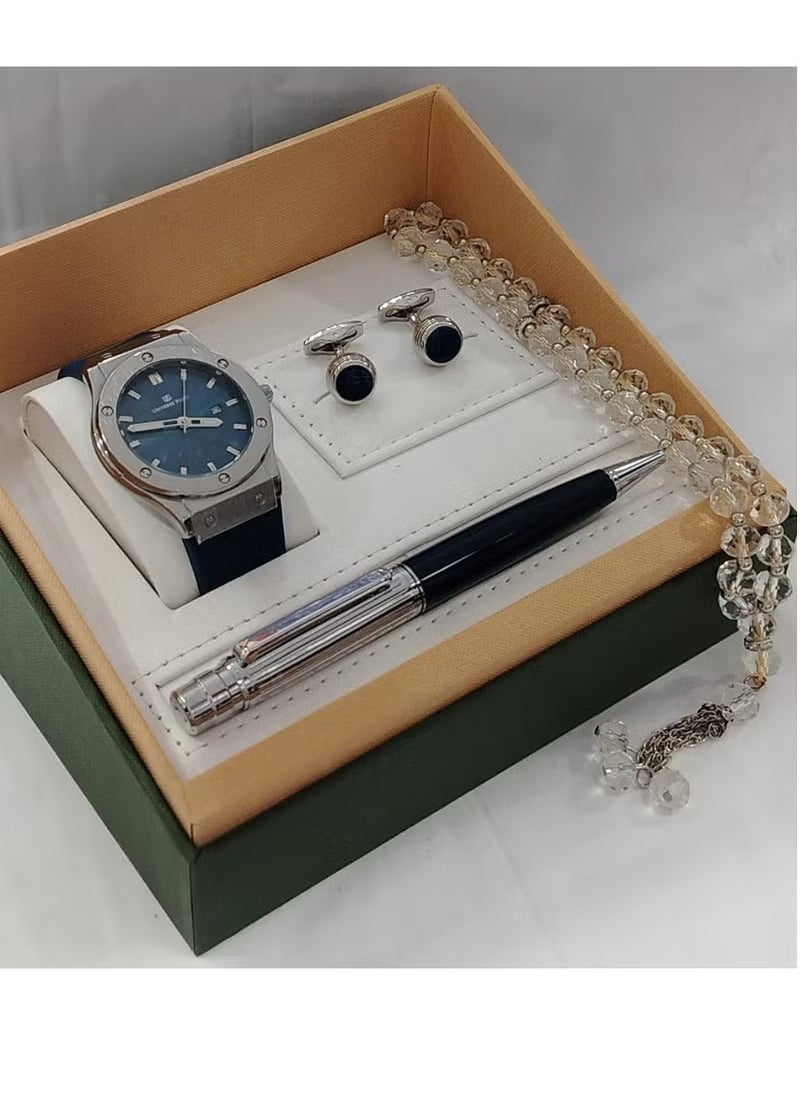 RI Fashionable men's stainless steel watch 