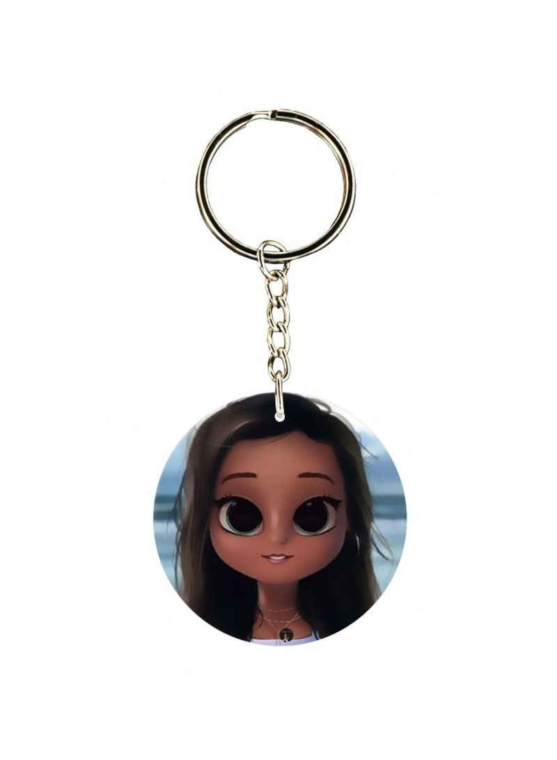 Cartoon Themed Single Sided Key Chain