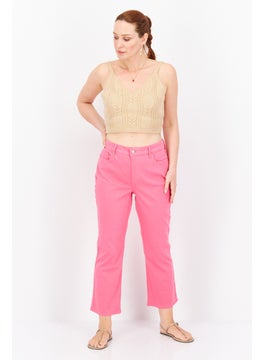 NYDJ Women Straight Fit Plain Stretchable Denim, Pink  - Image 4