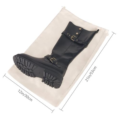 LAKE OF FIRE 4 Pcs Boot Bag for Cowboy Boots Travel Boot Storage Shoes Bag for Cowboy Boot Protection 21 X 12 - Image 3