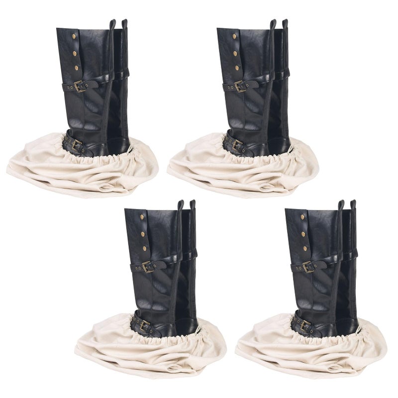 LAKE OF FIRE 4 Pcs Boot Bag for Cowboy Boots Travel Boot Storage Shoes Bag for Cowboy Boot Protection 21 X 12 - Image 2