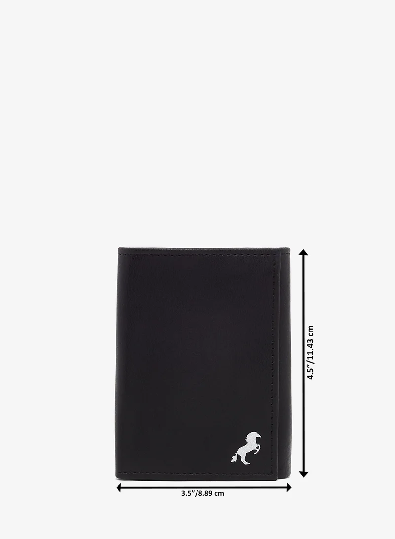 Robert Wood Horse Logo Tri-Fold wallet