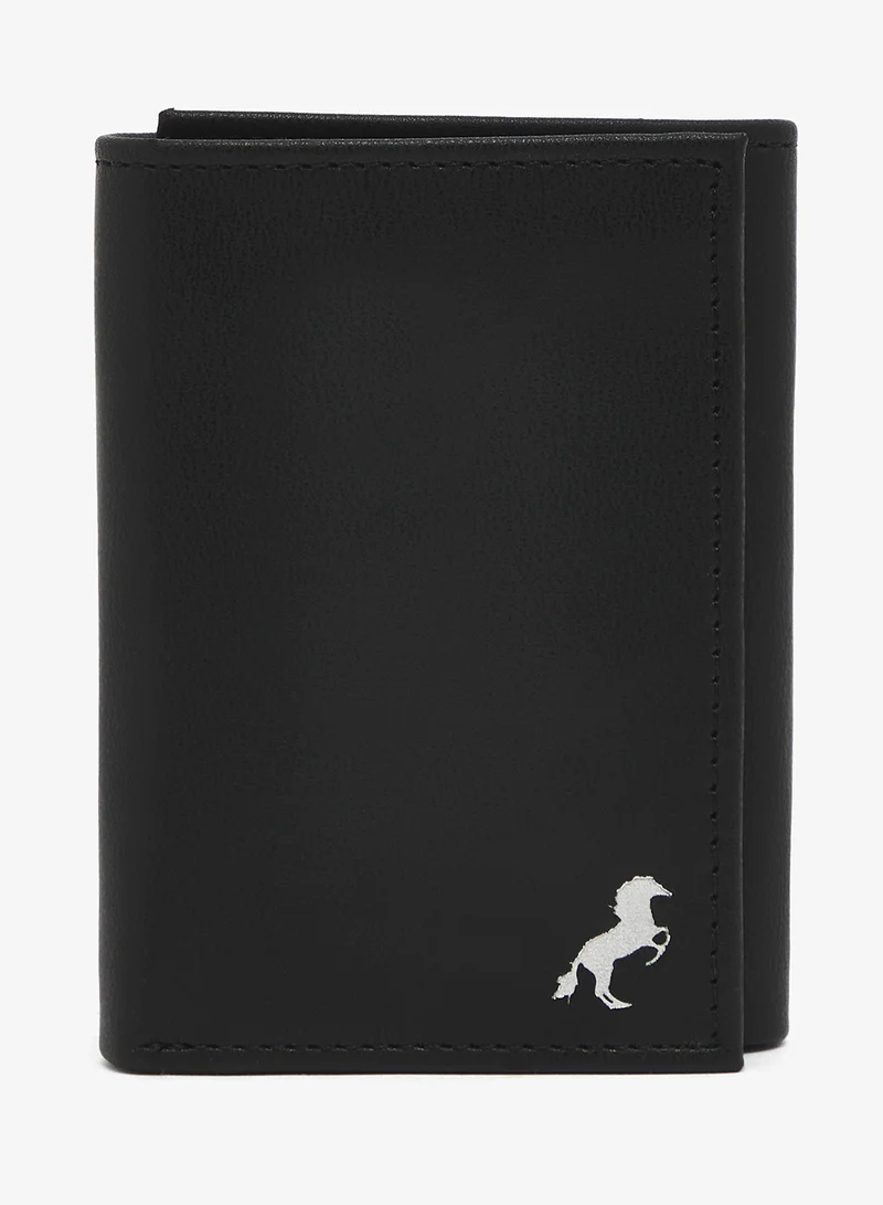 Robert Wood Horse Logo Tri-Fold wallet