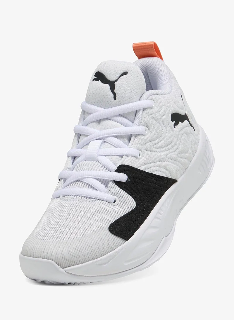 Puma PUMA White-PUMA Black-Melon Glow Youth Court Pro 3  | Best Price UAE