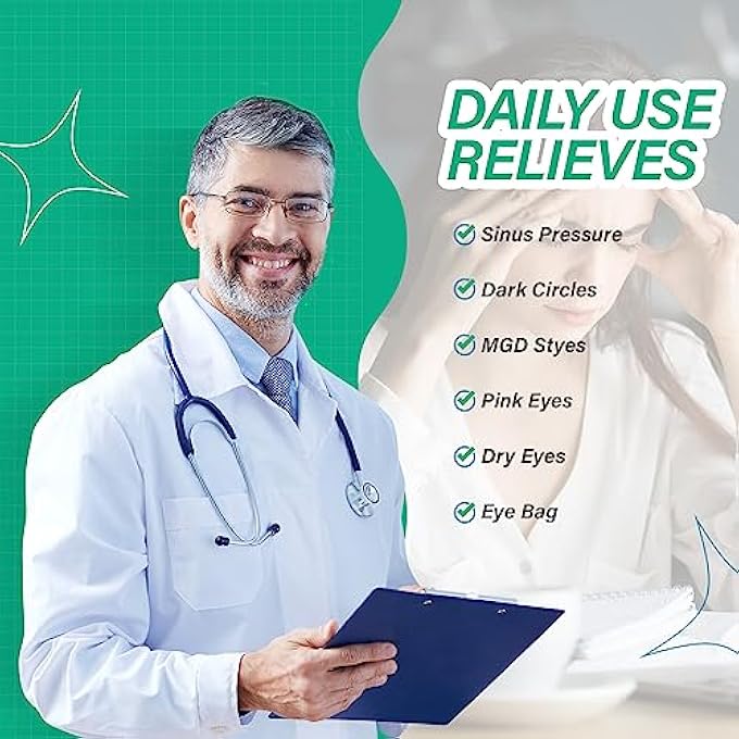 ProCIV 16 Packs Steam Eye Mask for Dry Eye- Moist Heat Compress Pad Last for 30 Minters for Relief Eye Fatigue - Image 3