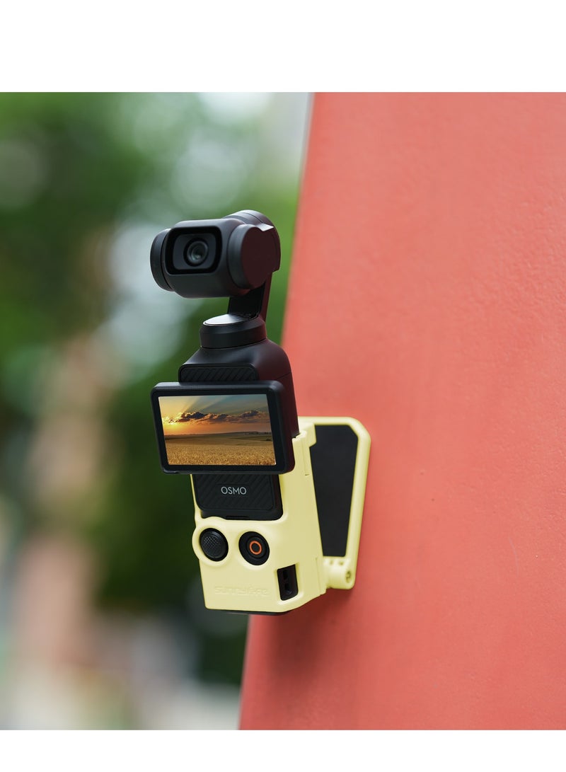 SUNNY LIFE Dedicated Magnetic Mount Stand Compatible with DJI Osmo Pocket 3, Upgraded Pocket3 Accessories Adapter Clamp Magnet Suction Case Holder on Desktop, Vertical Surface, 180° Adjustable Handle, WITH 2 Lens Protector + 2 LCD Screen Protector - Image 2