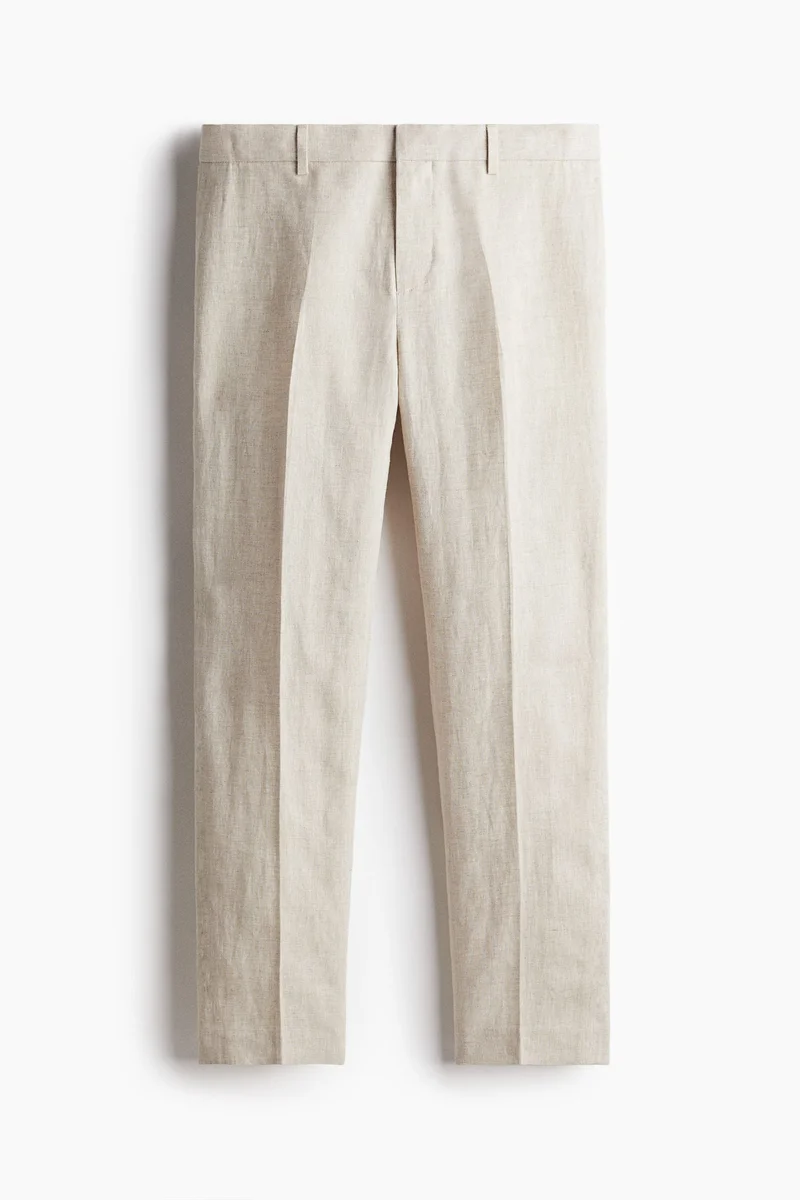 H&M Slim Fit Linen suit trousers