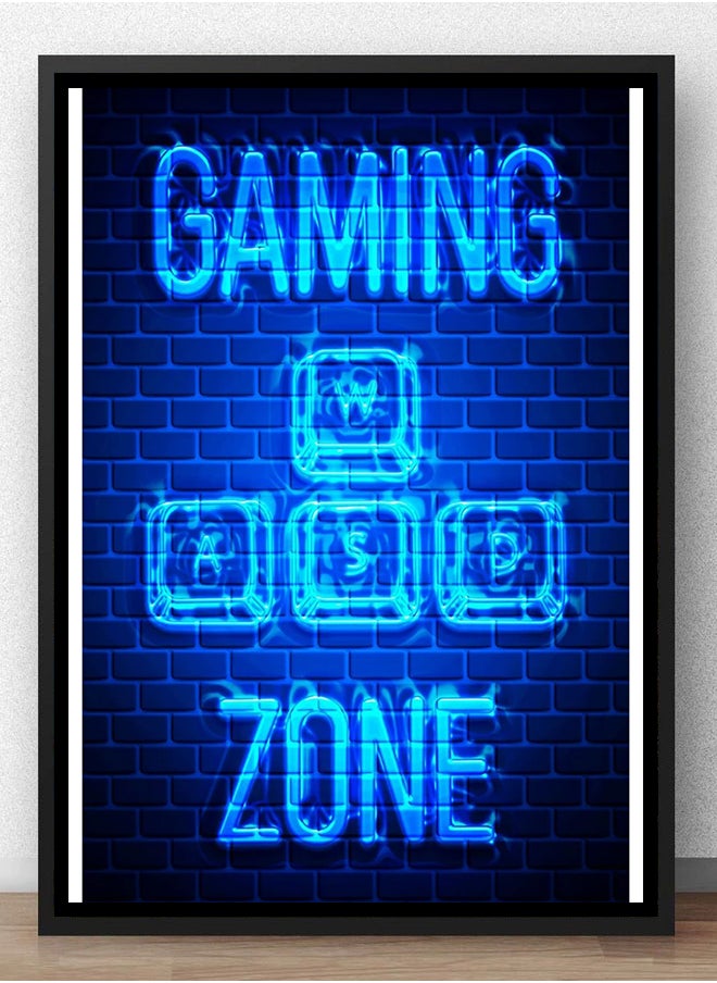Generic - Neon Design Gaming Quotes Canvas Music Rock Bar Gaming Wall Art For Gamer Room Home Bar Decoration Cuadros No LED Poster - Image 1
