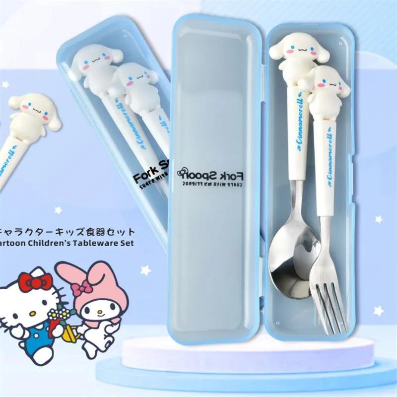Kids Cutlery Set: 20*5.6 Cm Food-grade Silicone Wrapped Stainless Steel - Ergonomic Grip For Little Hands, Vibrant Blue Design For Toddlers & Kids Learning Independent Eating - Image 1