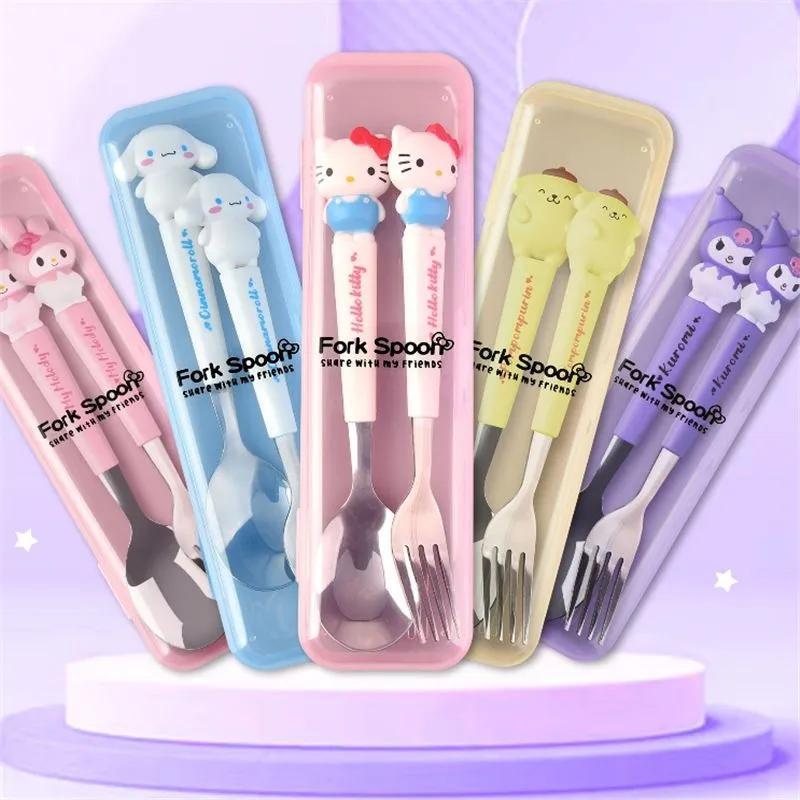 Kids Cutlery Set: 20*5.6 Cm Food-grade Silicone Wrapped Stainless Steel - Ergonomic Grip For Little Hands, Vibrant Blue Design For Toddlers & Kids Learning Independent Eating - Image 2
