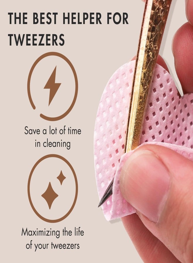 Embagol 2 Bottles Tweezer Cleanser for Eyelash Extensions Tweezers Glue Remover Liquid for Lash Tools with 2 Spongeballs(2 Bottles Cleanser) - Image 4