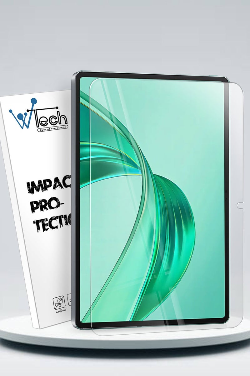 Wtech Honor Pad X8a 2024 11 Inch Premium Series Curved Edges Full Cover Tempered Glass Screen Protector (TSGPCN) - Clear - Image 1
