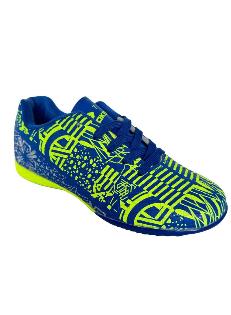 Youth tartan five-a-side lace-up football shoes - Image 1