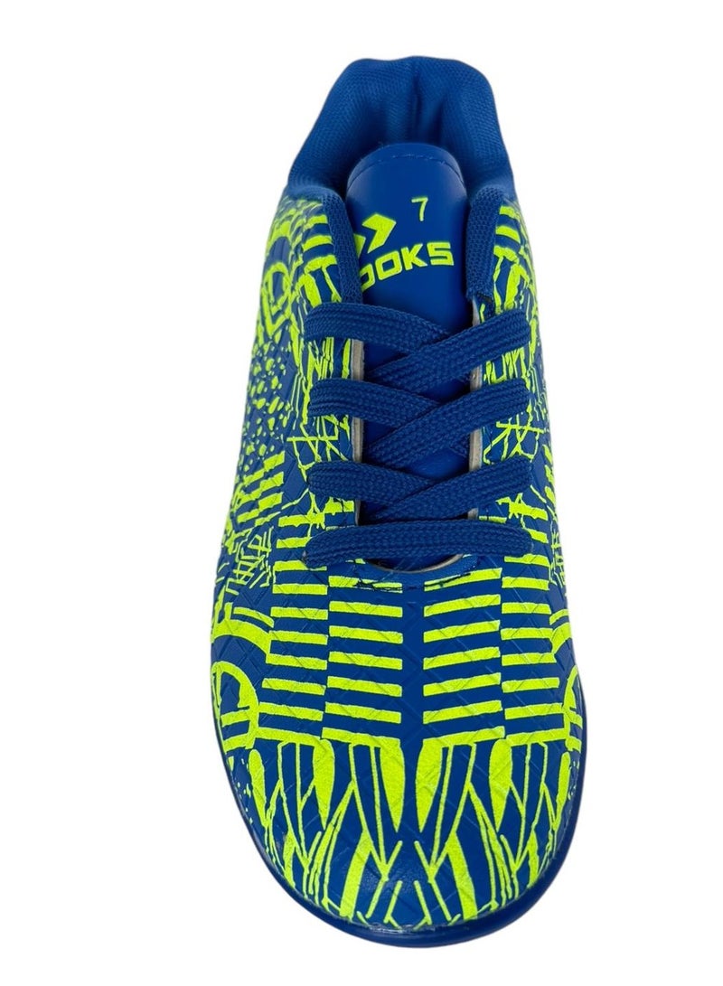 Youth tartan five-a-side lace-up football shoes - Image 3