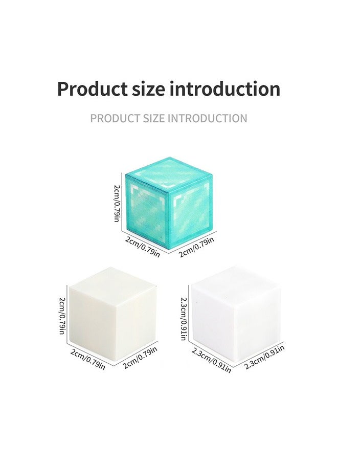 Generic - Minecraft Magnetic Blocks Creative Kids Games Toys,9 Grass Block - 6-side magnetic splicing,Magnetic Toys for Boys & Girls, Construction Toys(Size: 2×2×2, Grass Block*9pcs) - Image 1