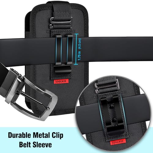SOGCASE Scanner Holster Compatible with Zebra TC75x, TC75, TC70x, TC70, TC72, TC77 Handheld Barcode Touch Mobile Computer,Scanner Case Holder with Belt Clip and Safety Strap, Black - Image 5