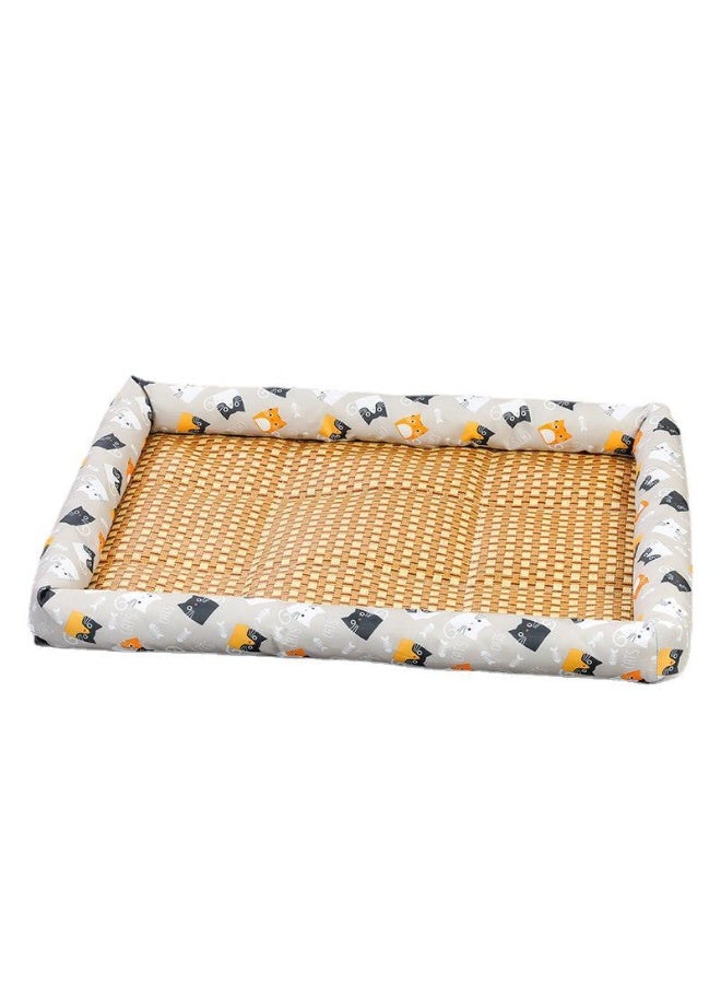 سرير صيفي للحيوانات الأليفة 50*40 سم، تصميم مريح ومناسب لتهوية الحرارة، مثالي للقطط والكلاب وزنها 8 أرطال. - Image 1