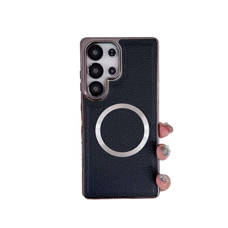 MagSafe Case | Drop Protection | Black | Shockproof Cover for Samsung Galaxy S24 Ultra | Strong Magnetic - Image 1