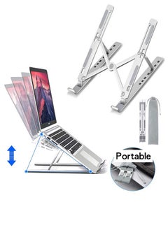Generic Portable Laptop Stand for Desk with Large Anti-Slip Pads - Adjustable 7 Angles Computer Riser - Foldable Laptop Holder Compatible 10-15.6” Laptops  - Image 2