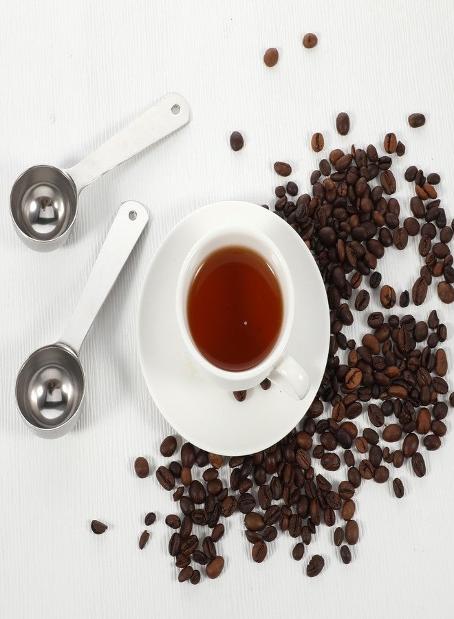 Xyembu 2 Pcs Stainless Steel Coffee Spoons, Coffee Scoop 1 Tablespoon, Long Handle Measuring Tablespoon, 1 tbsp Measuring Spoons for Ground-Coffee, Milk, Spice Jar, Cooking Baking (6 Inch, 20ml) - Image 5
