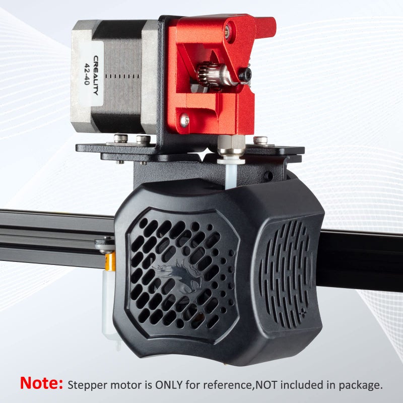 RED REX Redrex Dual Gear Ender 3 Extruder with Two Washers Metal Drive Feeder Upgrade Kit Compatible with Creality Ender 3 V2 Pro,Ender 3 Neo Series,CR10 3D Printer TPU Filament Supported(Motor Shaft>20mm) - Image 5