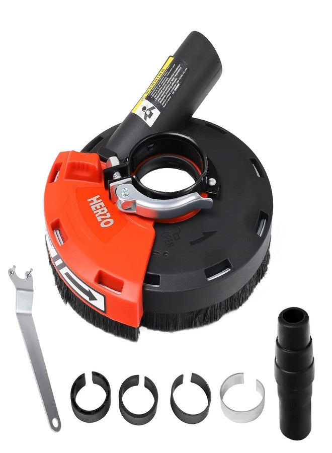 HERZO Dust Shroud for Angle Grinder 4/4.5/5 inch Universal Surface Grinding Shroud (125MM) - Image 1
