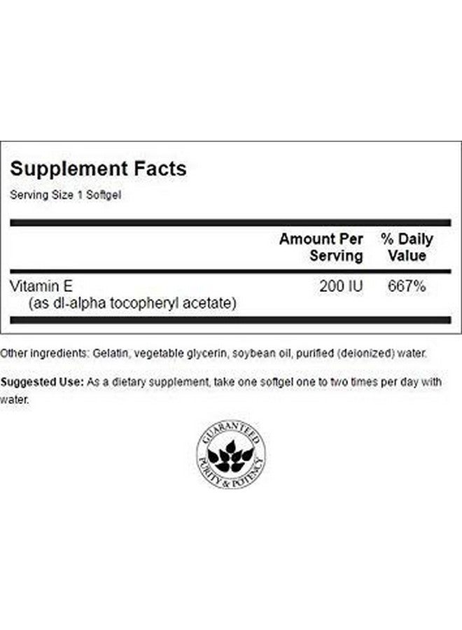 Swanson Vitamin E 200 Iu 200 Iu (90 Milligrams) 60 Sgels - Image 2