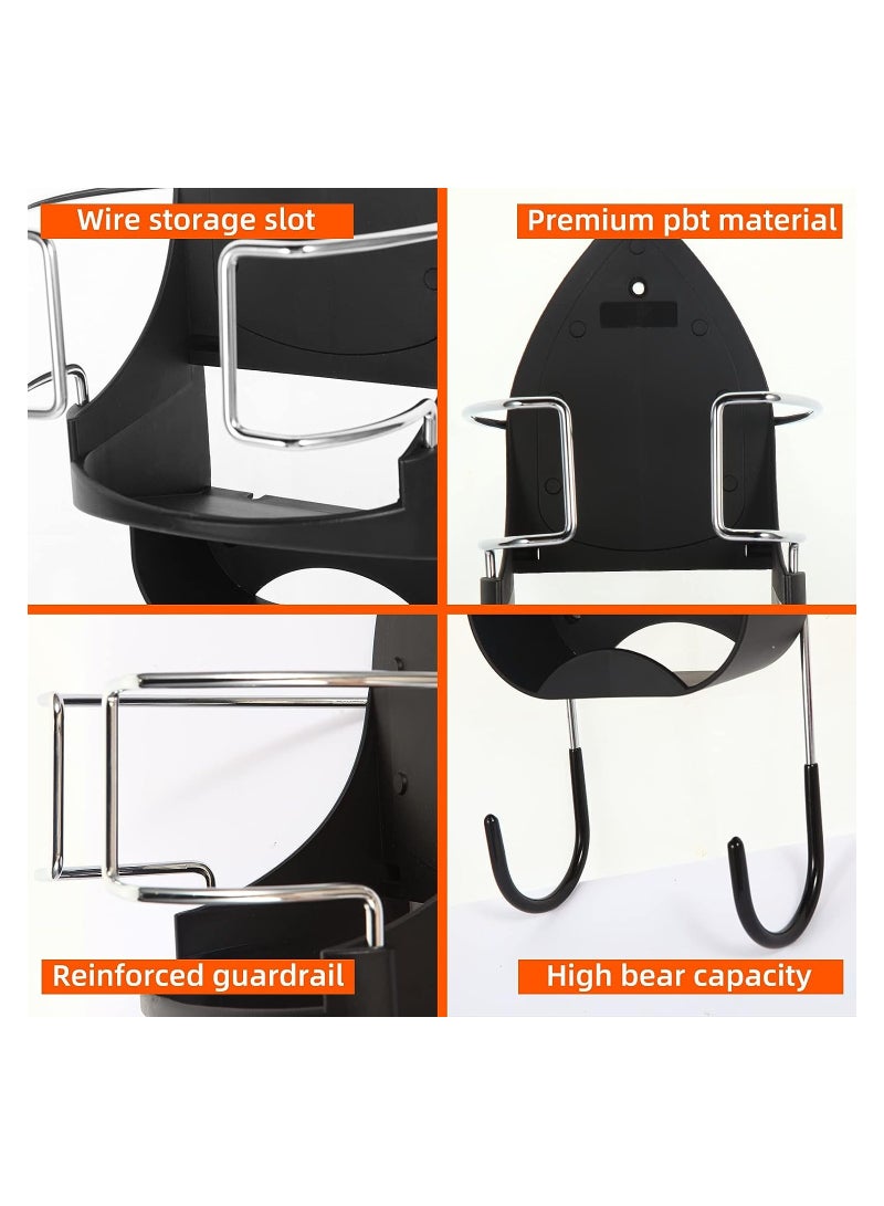 KASTWAVE Ironing Board Hanger Wall Mount, Ironing Board Holder Organizer Wall Rack, Ironing Board Organizer, Heat Resistant Iron Holder Removable Hooks for Laundry Rooms Storage Rack Hanging Shelf Hanger  - Image 5