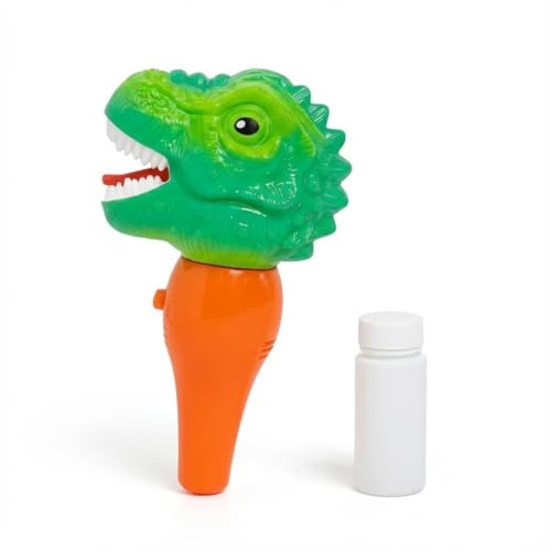 Shooting Star Bubble Blower with 1 Refill Bubble Solution | Bubble Play Toy for Fun Indoor/Outdoor Bubble Machine for Kids 3Y+ | Perfect for Birthday Parties & Summer Outdoor Fun or Party (Dino) - Image 1