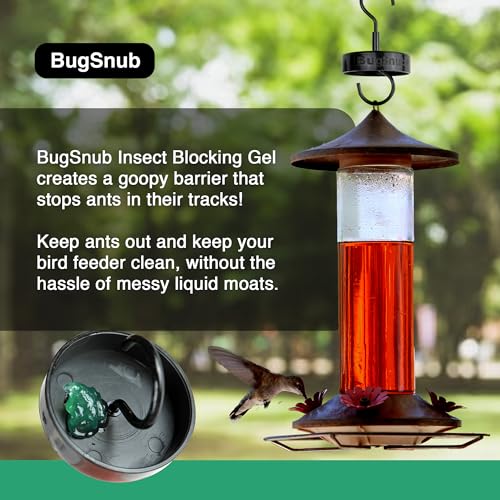 BugSnub Hanging Ant Guard (1-Pack)- Ant Defense for Hummingbird Feeders, Unique Upside-Down Design, No Liquid Moat - Image 3