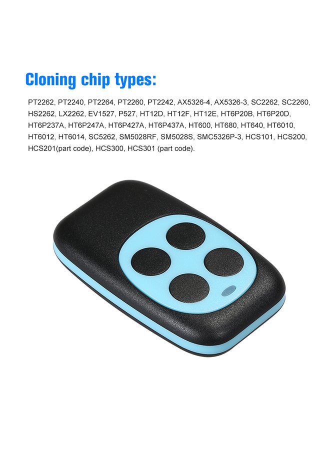 جهاز تحكم عن بعد شامل ينسخ آلياً متعدد الاستعمالات متعدد الترددات أزرق 0.019كيلوجرام - Image 3