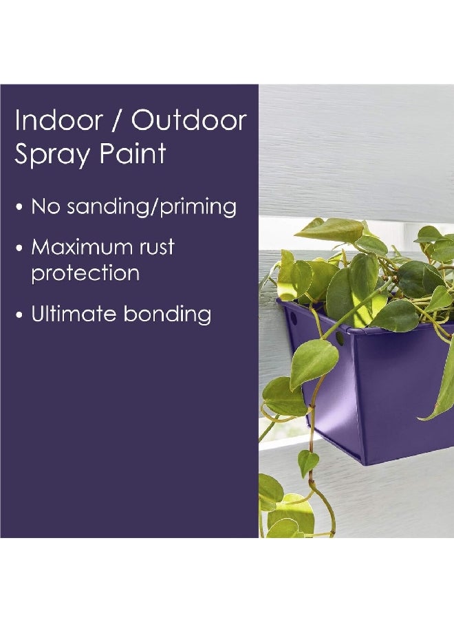 KRYLON - Rust Resistant Fusion All-In-One Spray Paint and Primer Gloss Purple 12oz K02719007 - Image 1
