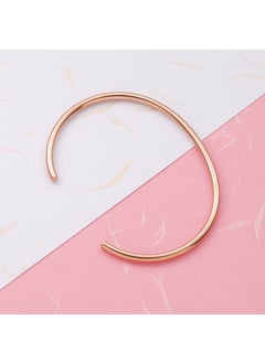 Stainless Steel C- shaped Open Ring Jewelry Accessories Non-discoloring Simple Hand Ring Personalized Style Rose Gold