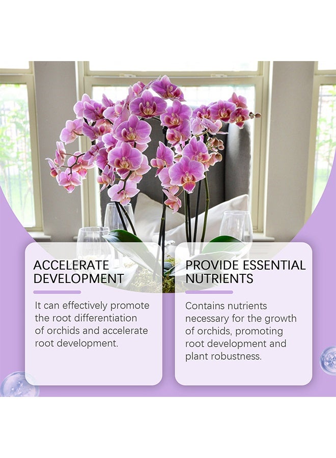 MOONSPRY Orchid Plant Food, Orchid Growth Fertilizer Solution, Plant Flower Buds, Flowers, Organic Foliar Fertilizer, Root Growth Nutrient Solution, Orchid Plant Food for All Varieties, 50ml - Image 4