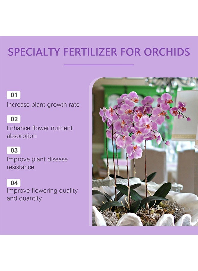 MOONSPRY Orchid Plant Food, Orchid Growth Fertilizer Solution, Plant Flower Buds, Flowers, Organic Foliar Fertilizer, Root Growth Nutrient Solution, Orchid Plant Food for All Varieties, 50ml - Image 5