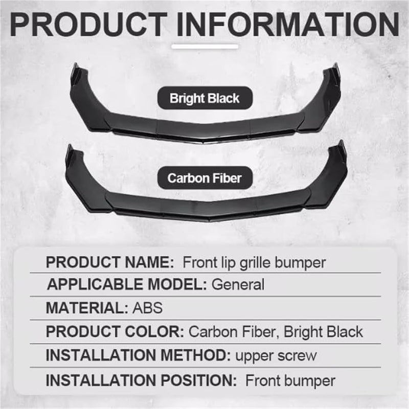 Wivplex Universal Car Front Lip Splitter Kit - Image 2