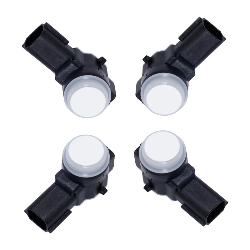 MANATEE Bumper Park Assist Object Sensor 23428268 for Cadillac Chevy GMC Buick Silverado Sierra 1500 2500 3500 HD Yukon XL Encore Lacrosse CTS CT6 XT5 XTS 52050134 84078131 84153946 4PCS White