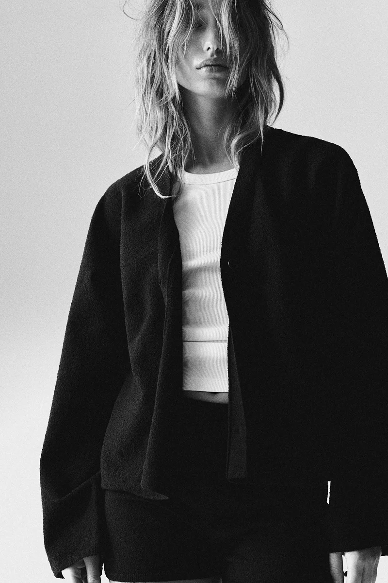 H&M Bouclé-knit cardigan