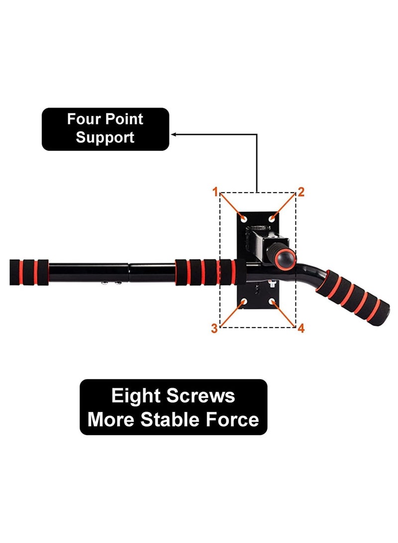 وامبوري قضبان سحب WAMBORY ، شريط سحب مثبت على الحائط ، شريط سحب الذقن ، شريط سحب الباب أقصى تحميل 200 كجم - Image 5