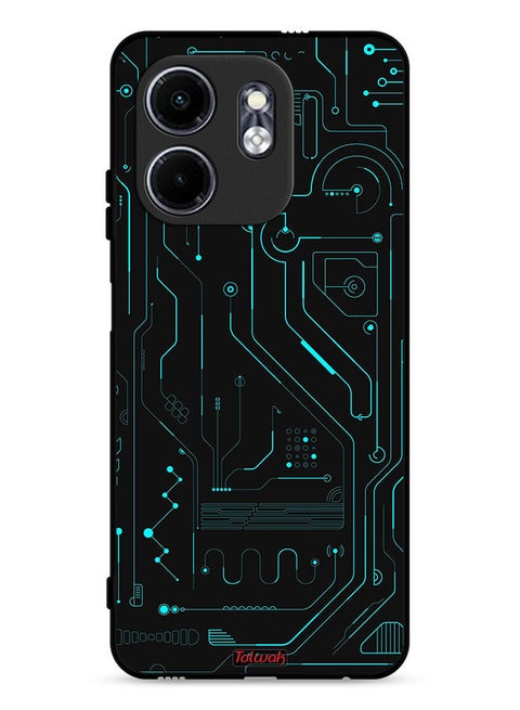 Infinix Smart 9 4G Protective Case Cover Digital Art Circuits Minimalism Multiple Display