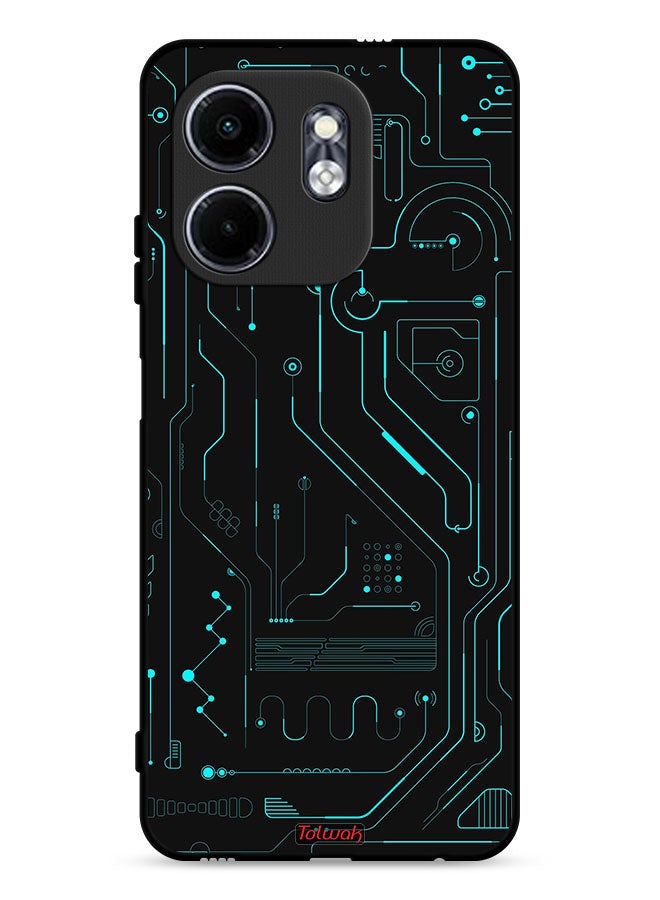 Infinix Smart 9 4G Protective Case Cover Digital Art Circuits Minimalism Multiple Display