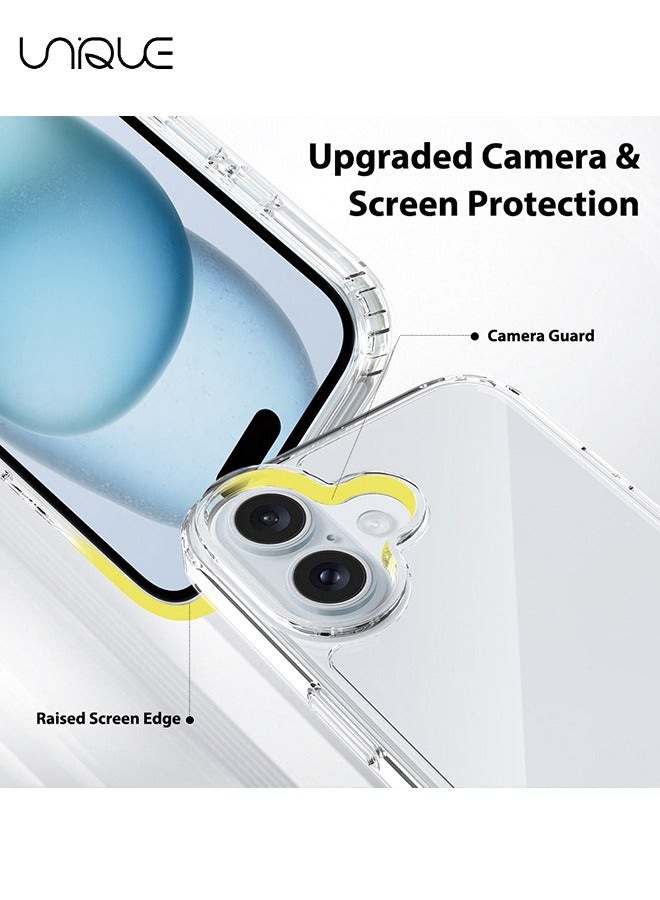 Unique Compatible with iPhone 16 Case, Crystal Clear, Anti Yellowing, Scratch Resistance, Shockproof, Translucent, Slim Design, Raised Edges, Bumper Cover,TPU Drop Protection (Clear) - Image 4